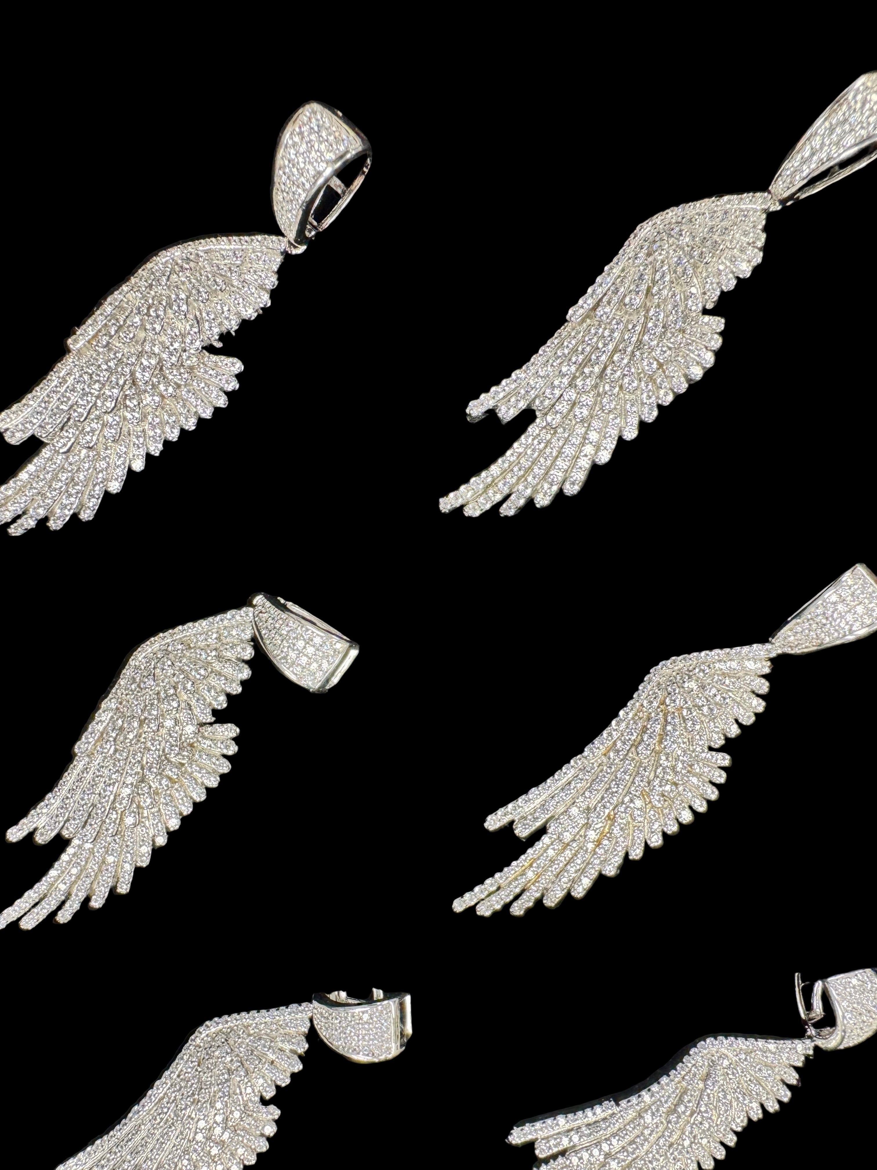 Diamond Angel Wings Pendant