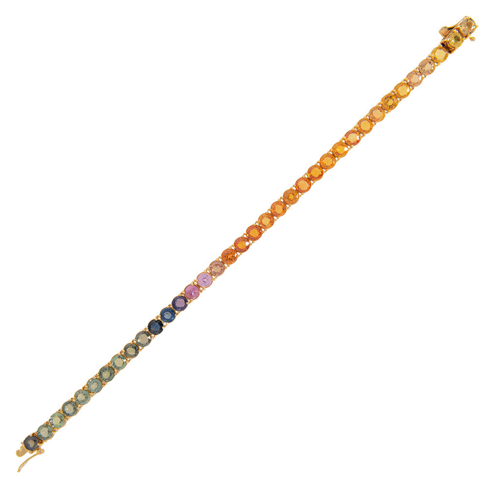 Diamond Tennis Bracelet Color Stones