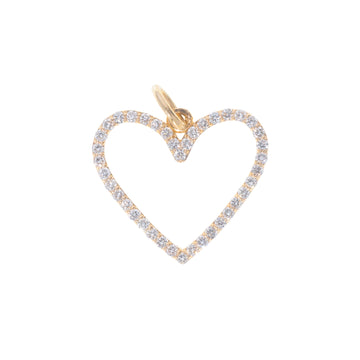 Lab Heart With Diamonds
