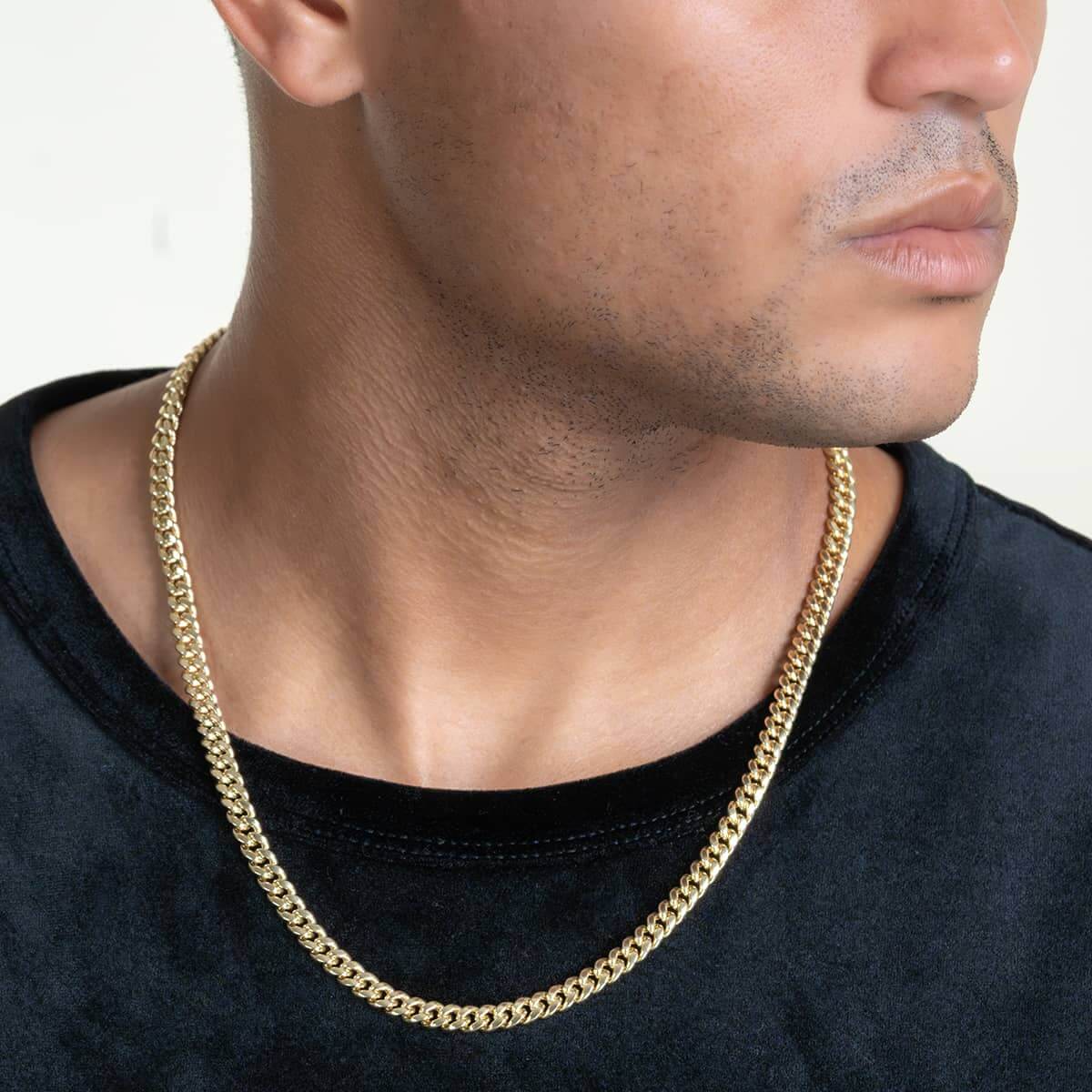 Hollow Gold Cuban Link Chain 7.5mm - 15mm