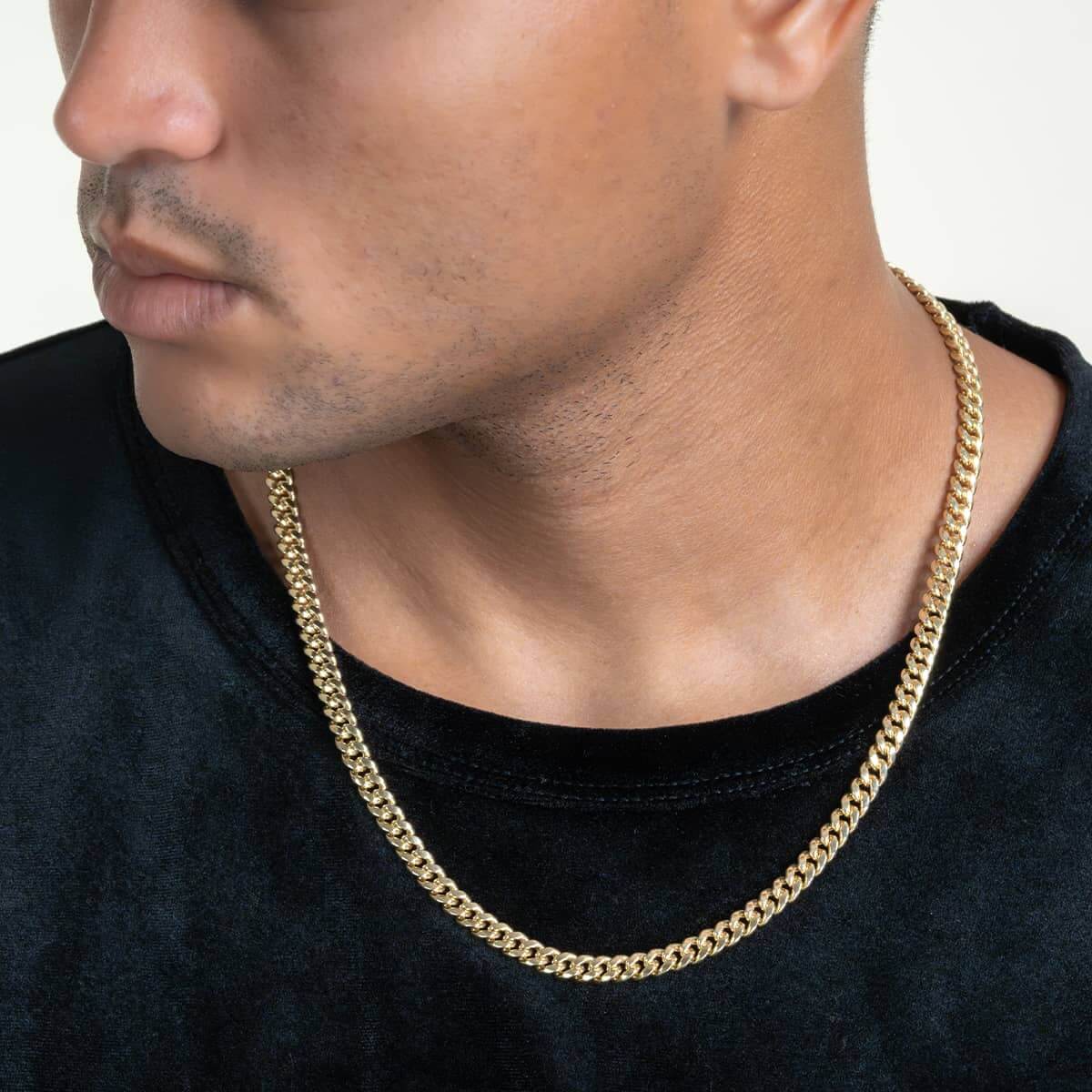 Hollow Gold Cuban Link Chain 7.5mm - 15mm