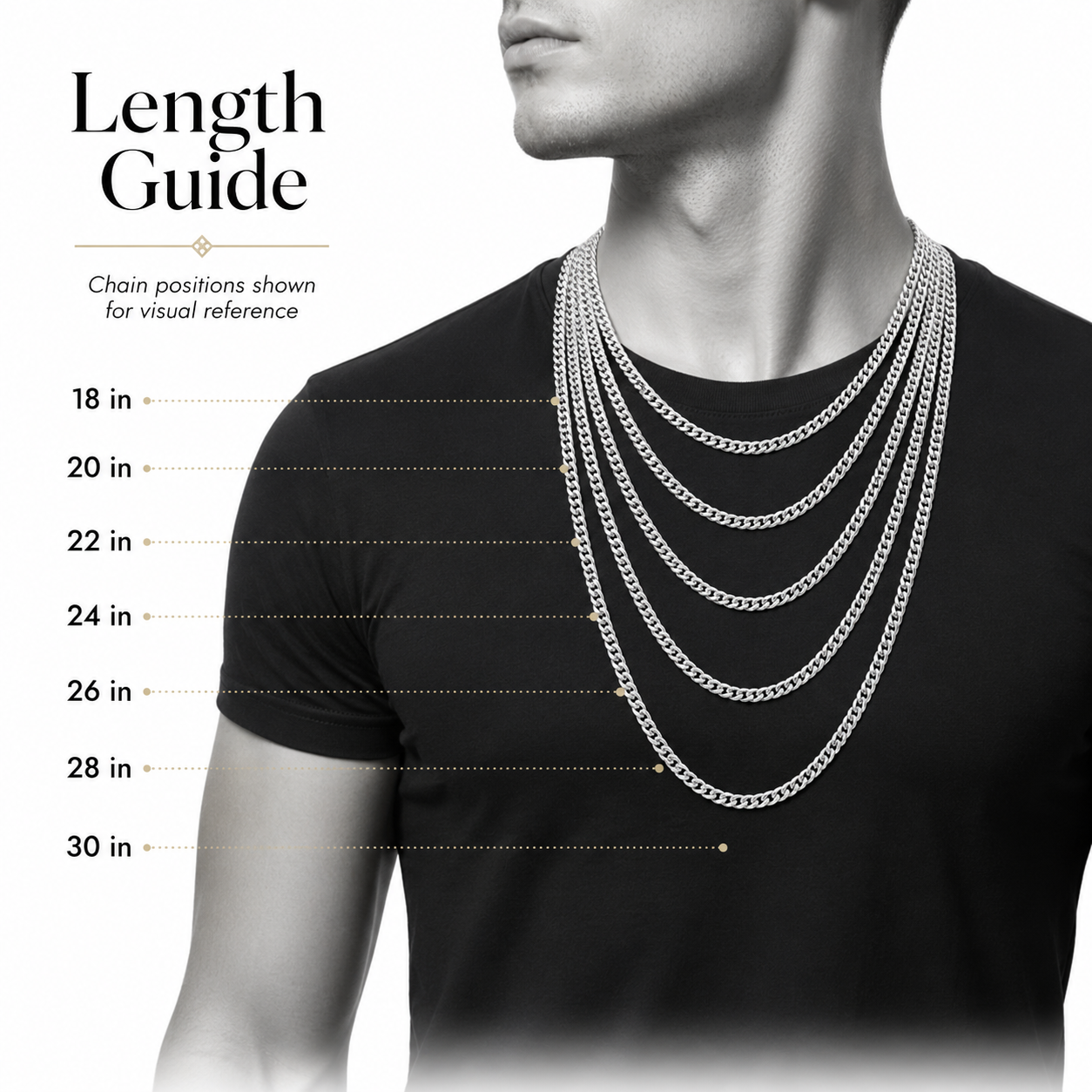 1Luxury Miami 950 Silver Cuban Link Chain