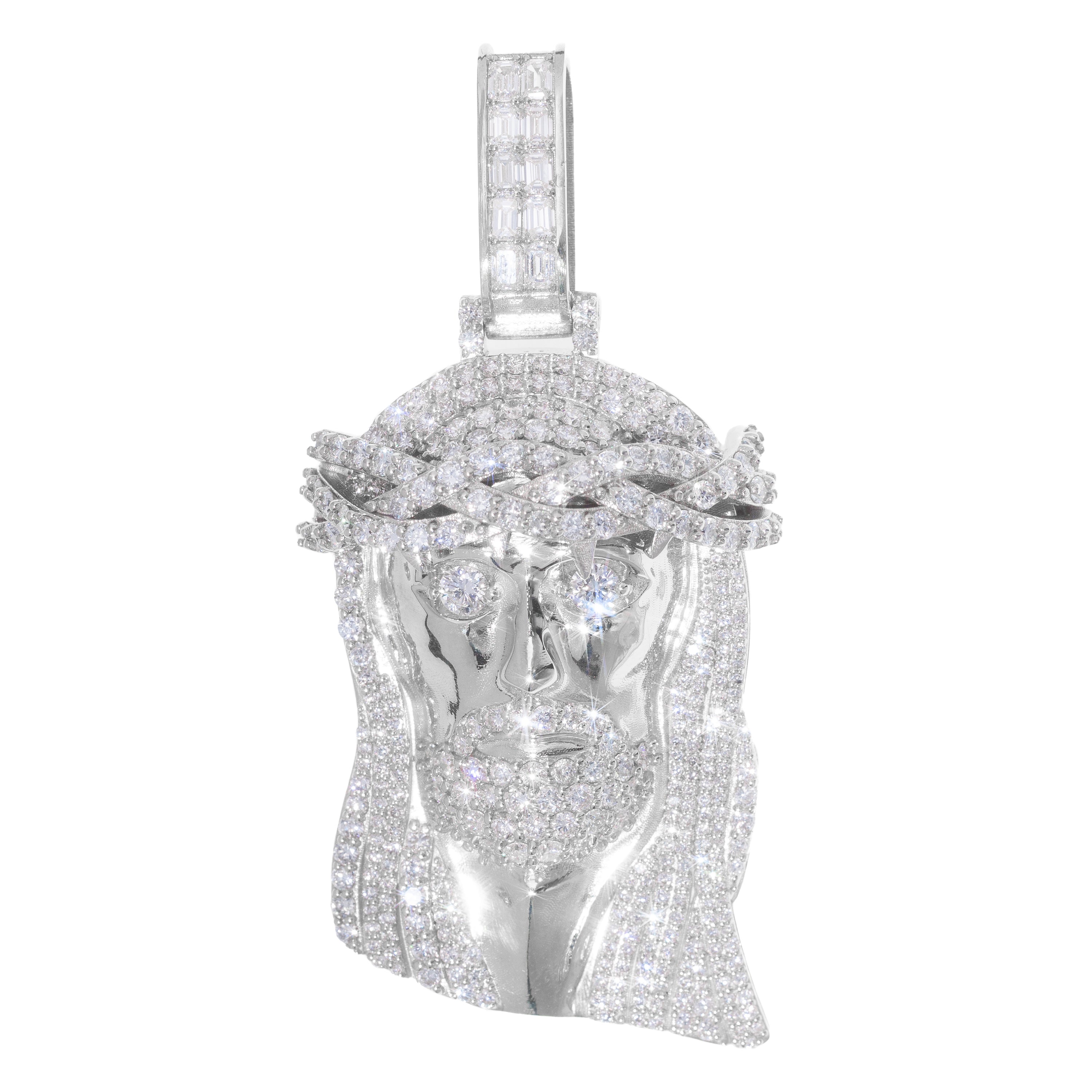 Lab Iced Out Jesus Piece