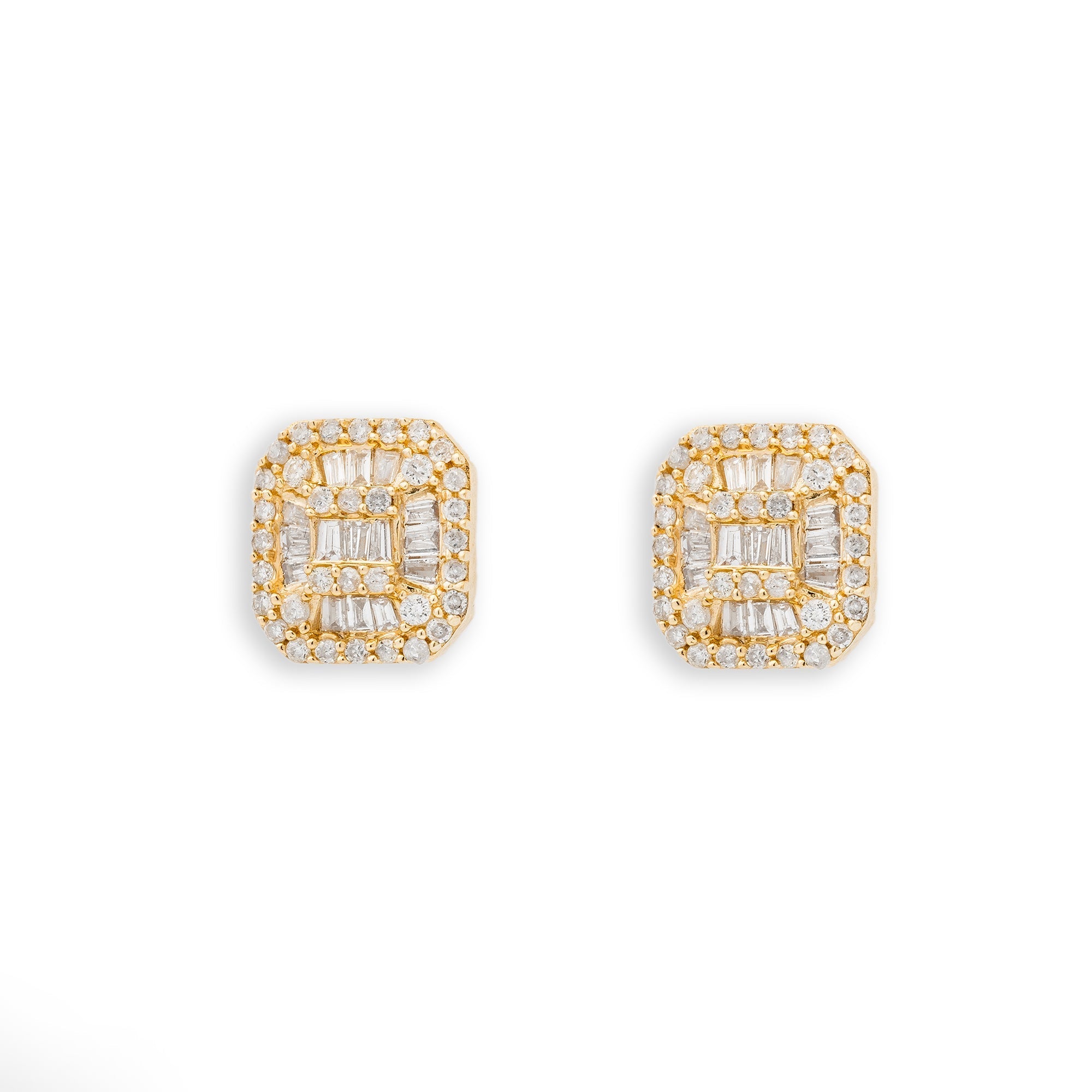 Diamond Earrings With Baguettes