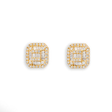 Diamond Earrings With Baguettes