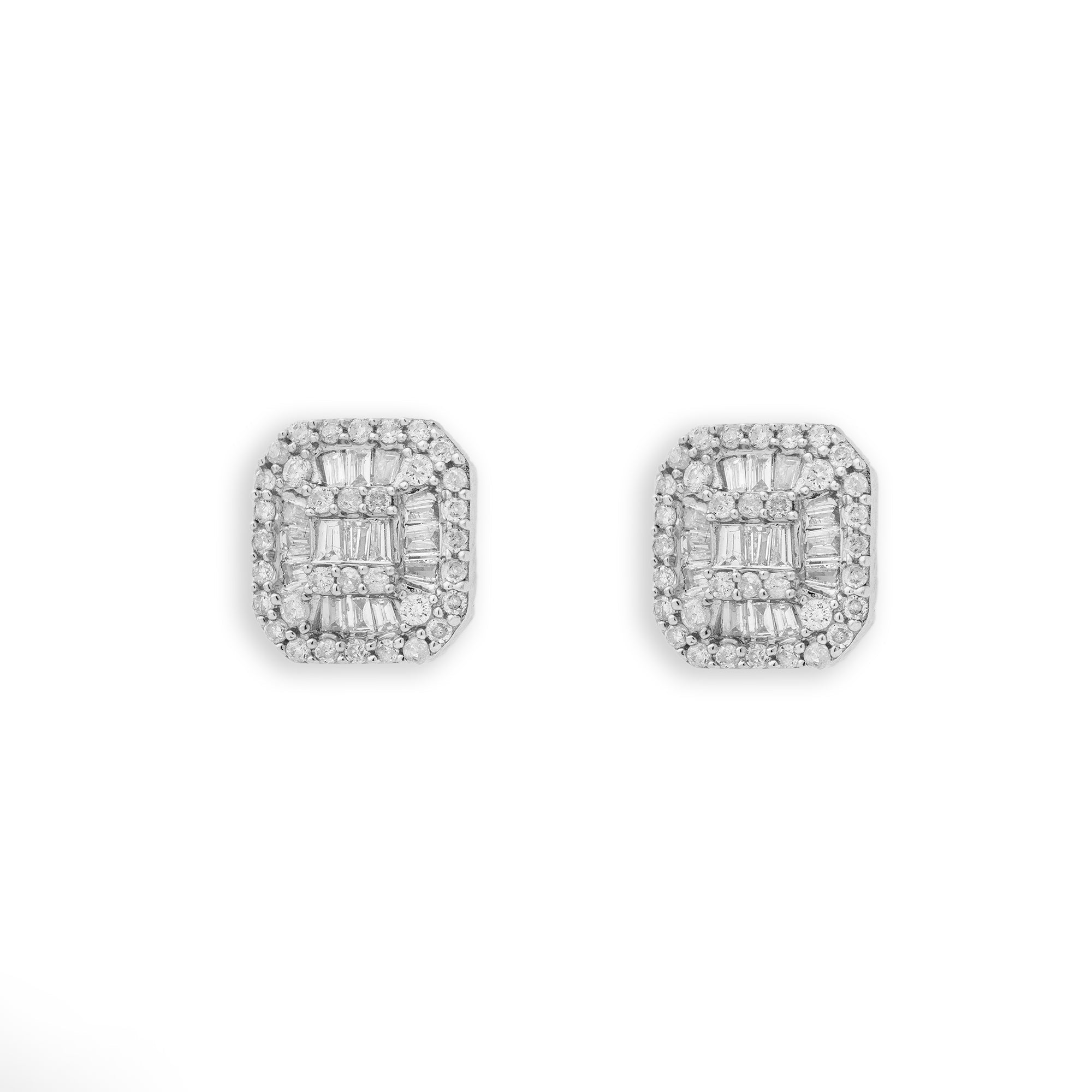 Diamond Earrings With Baguettes