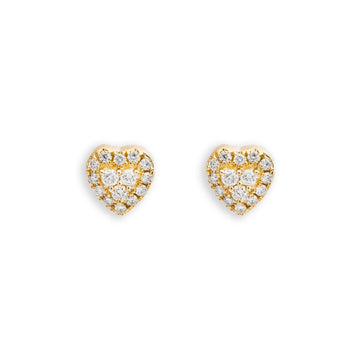 Diamond Heart Earrings