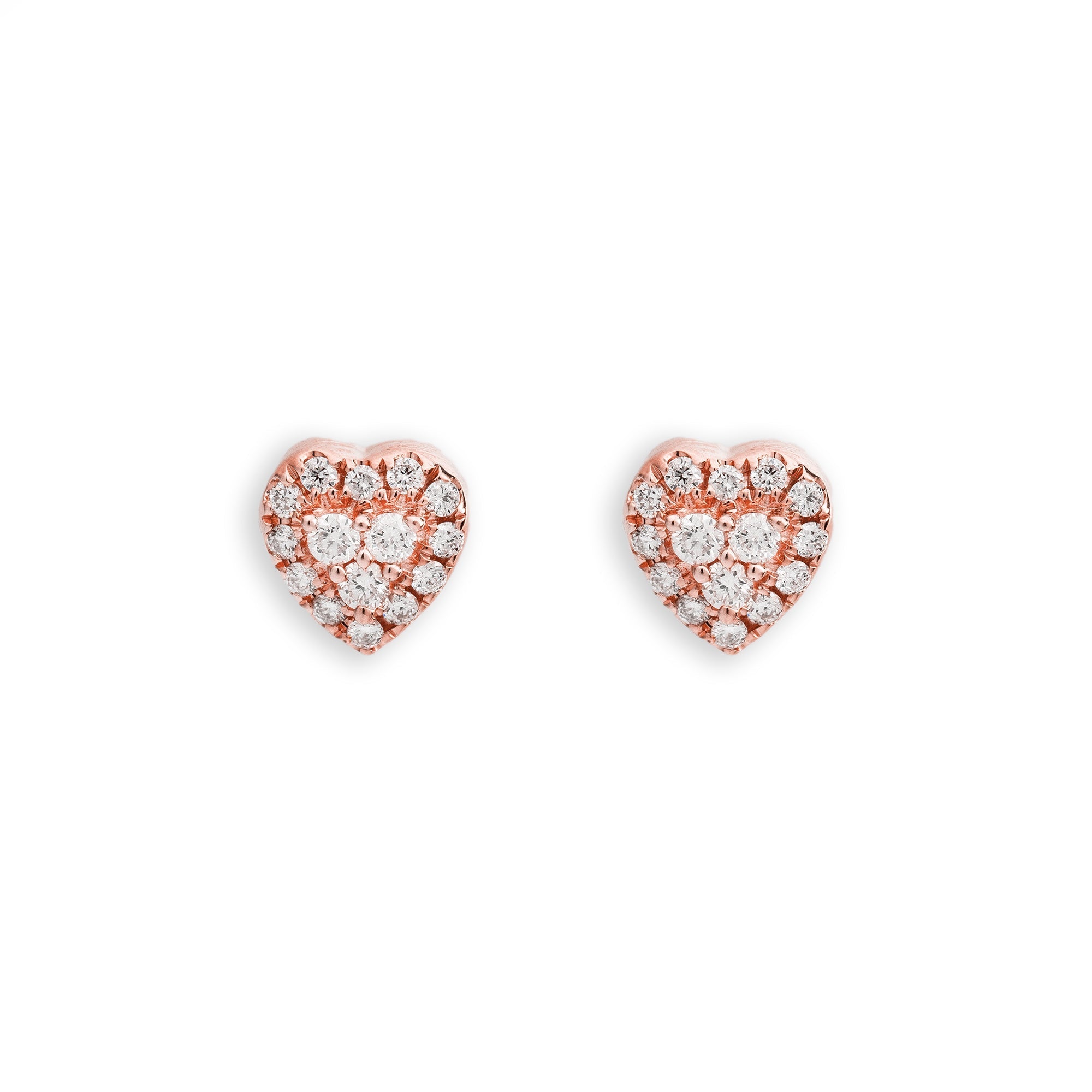 Diamond Heart Earrings