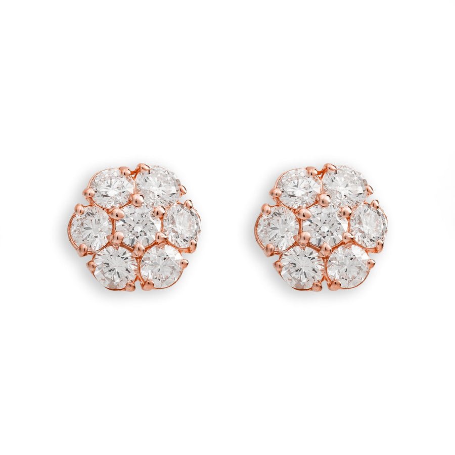 Medium Flower Stud Earrings