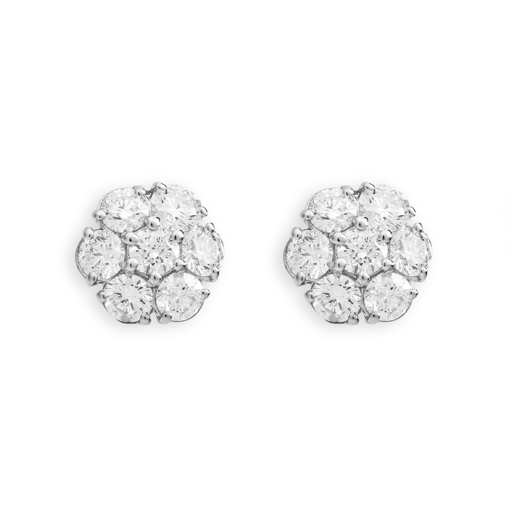 Large Flower Stud Earrings