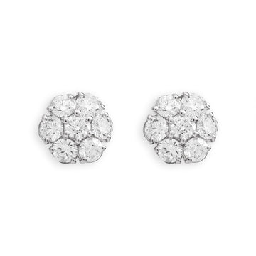 Large Flower Stud Earrings