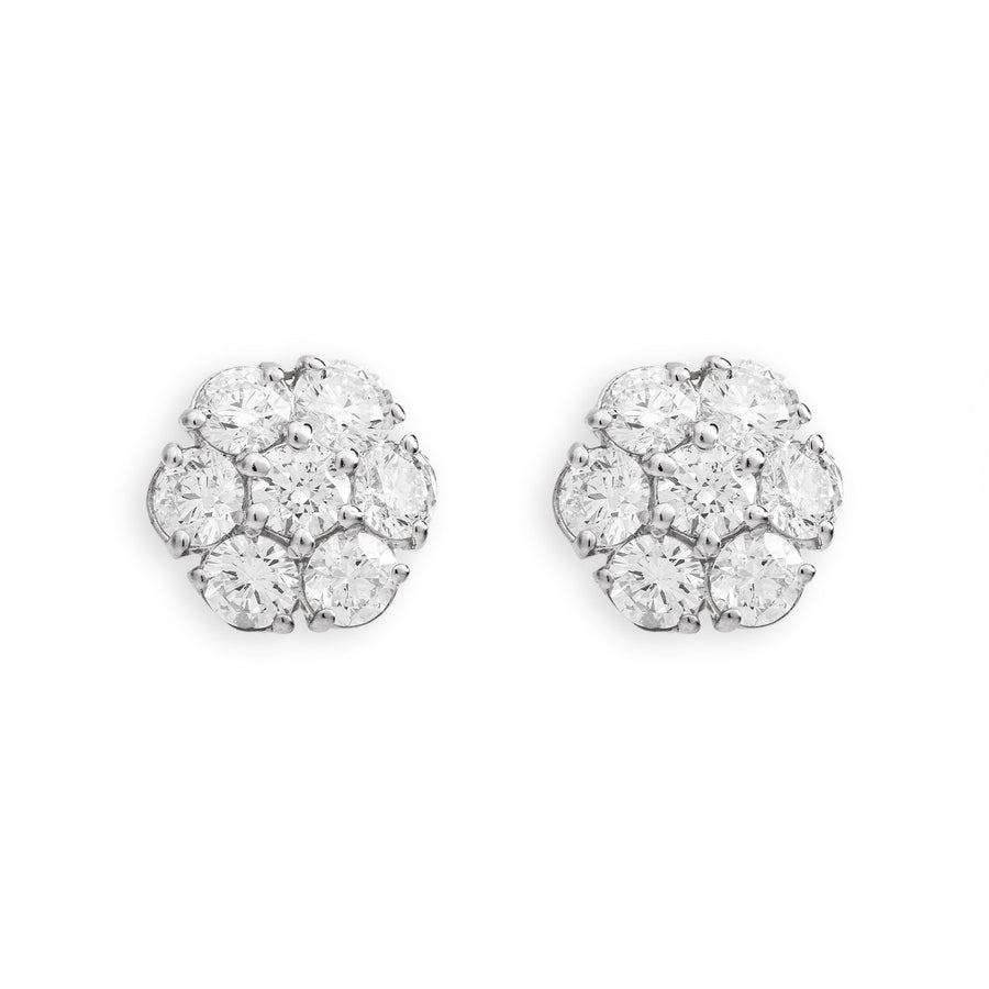 Large Flower Stud Earrings