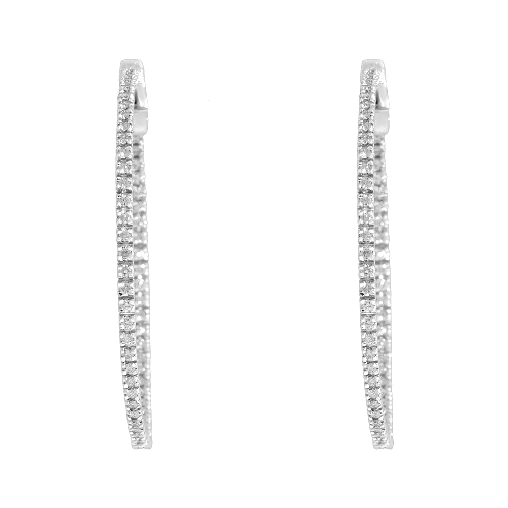 Diamond Hoop Earrings
