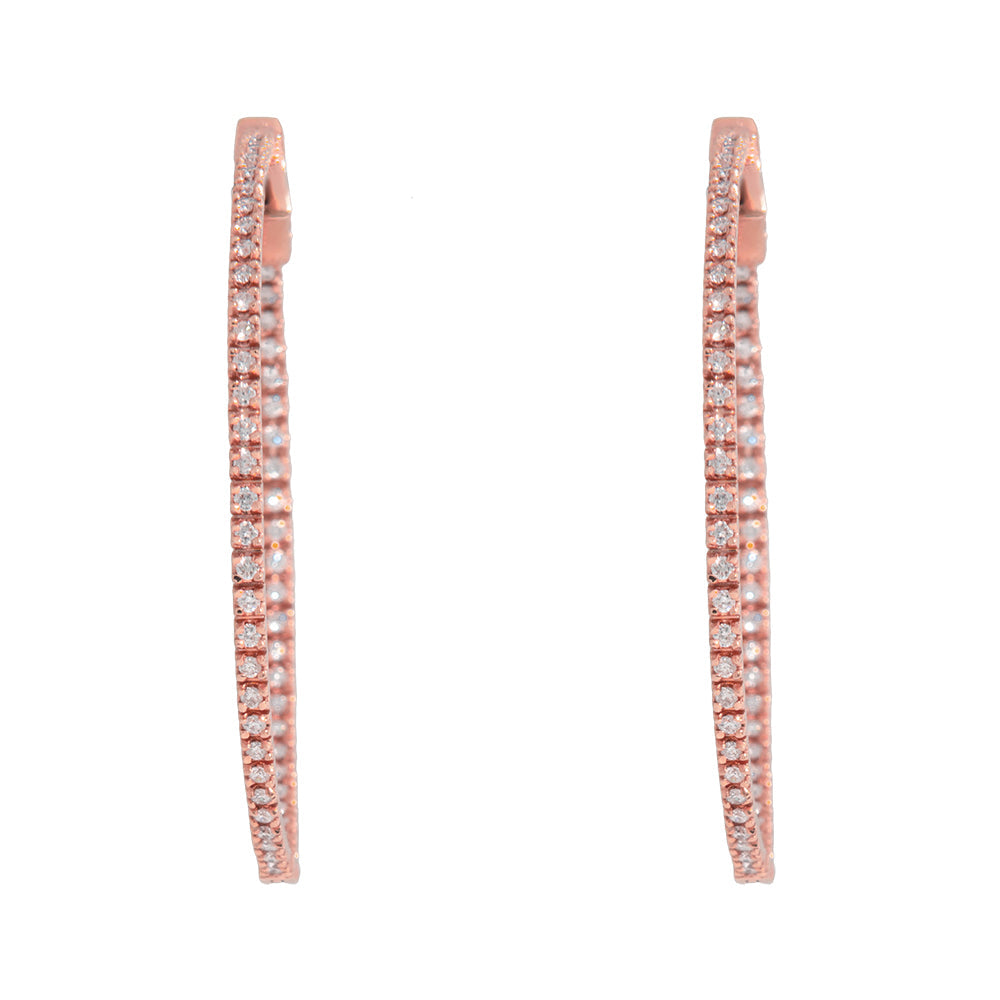 Diamond Hoop Earrings