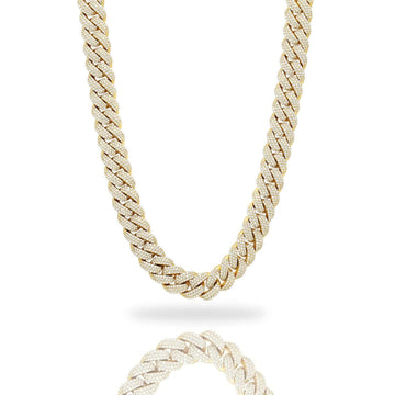 Natural Diamond Cuban Link Chain - 13mm