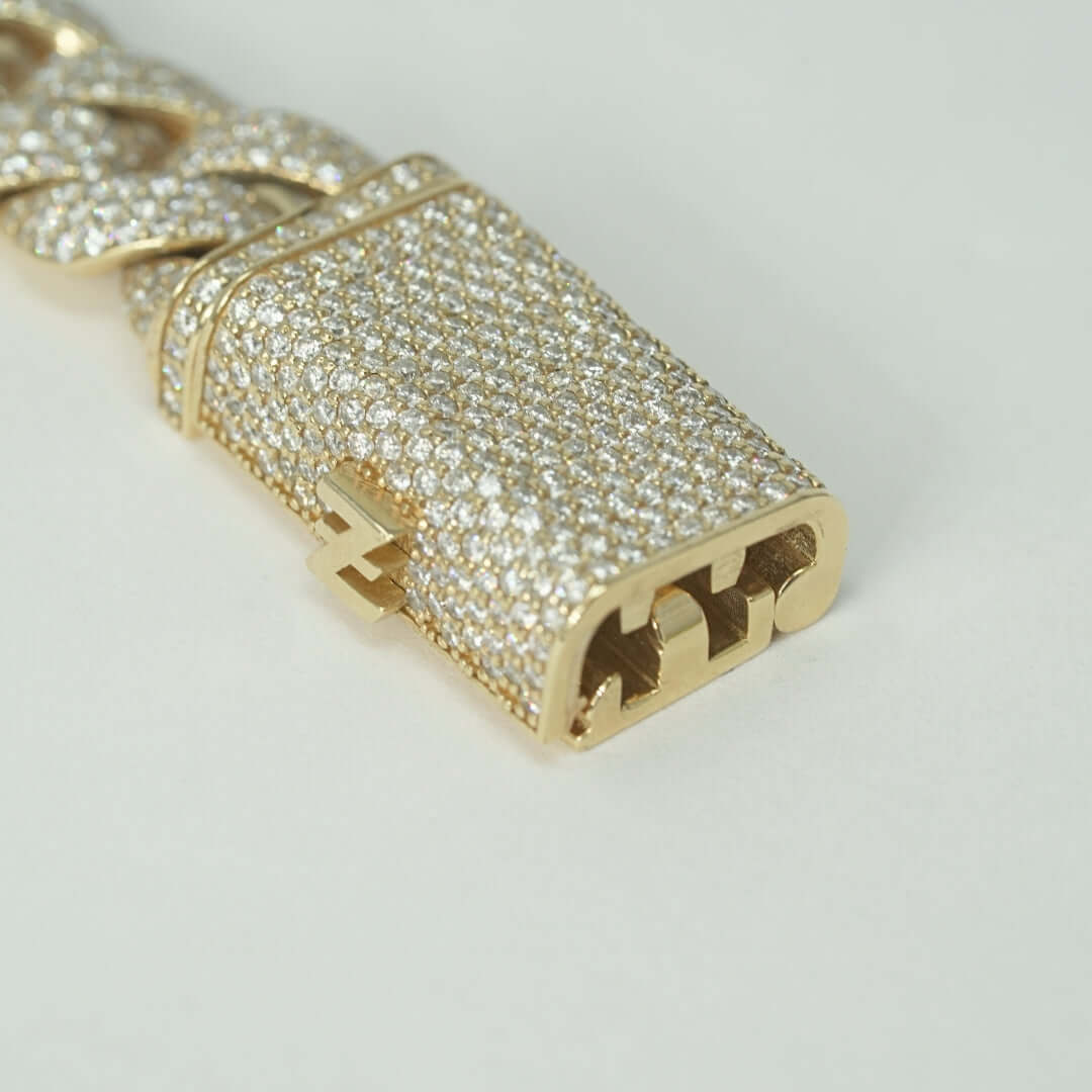 Natural Diamond Cuban Link Chain - 13mm