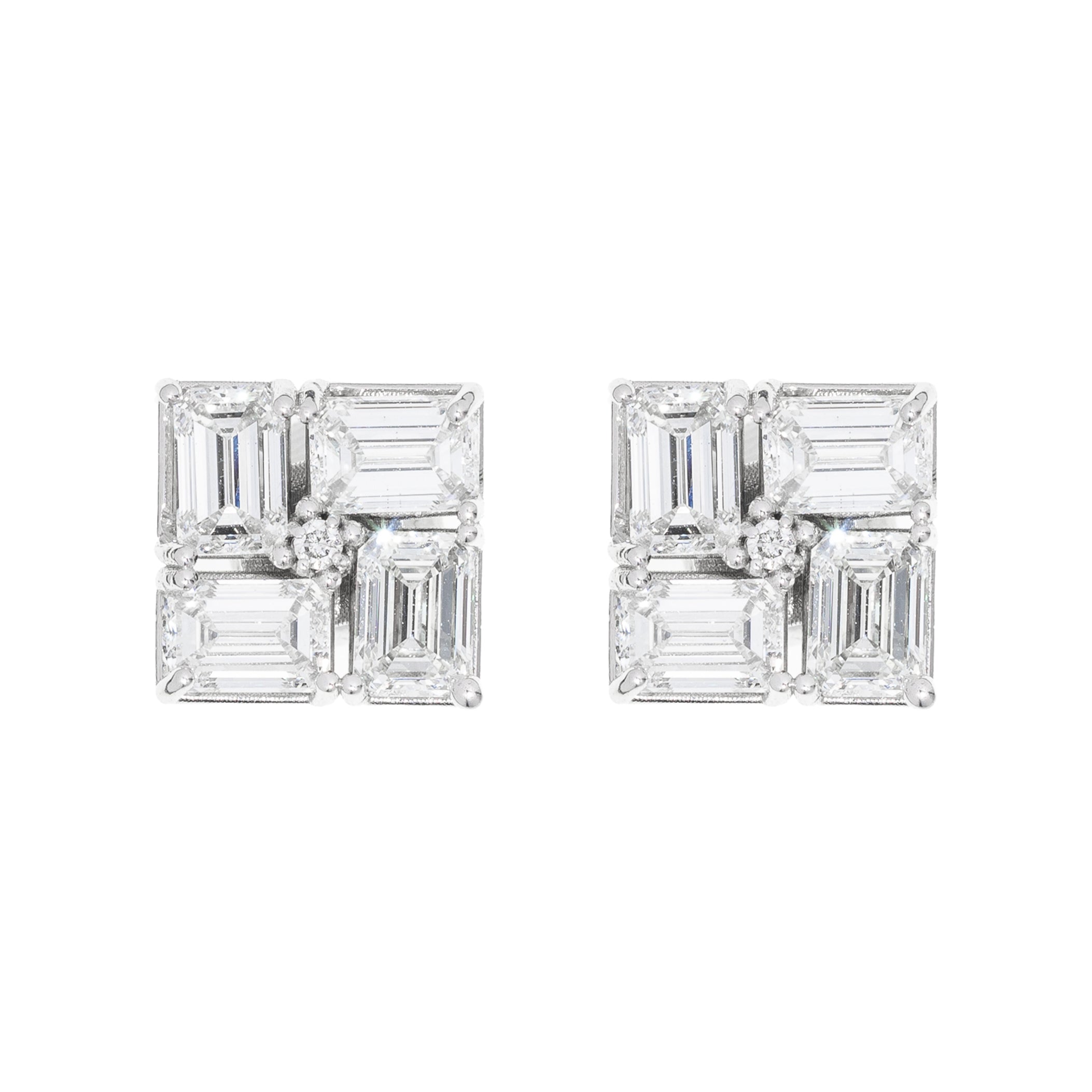 Lab Emerald Earrings