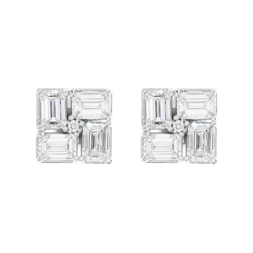 Lab Emerald Earrings