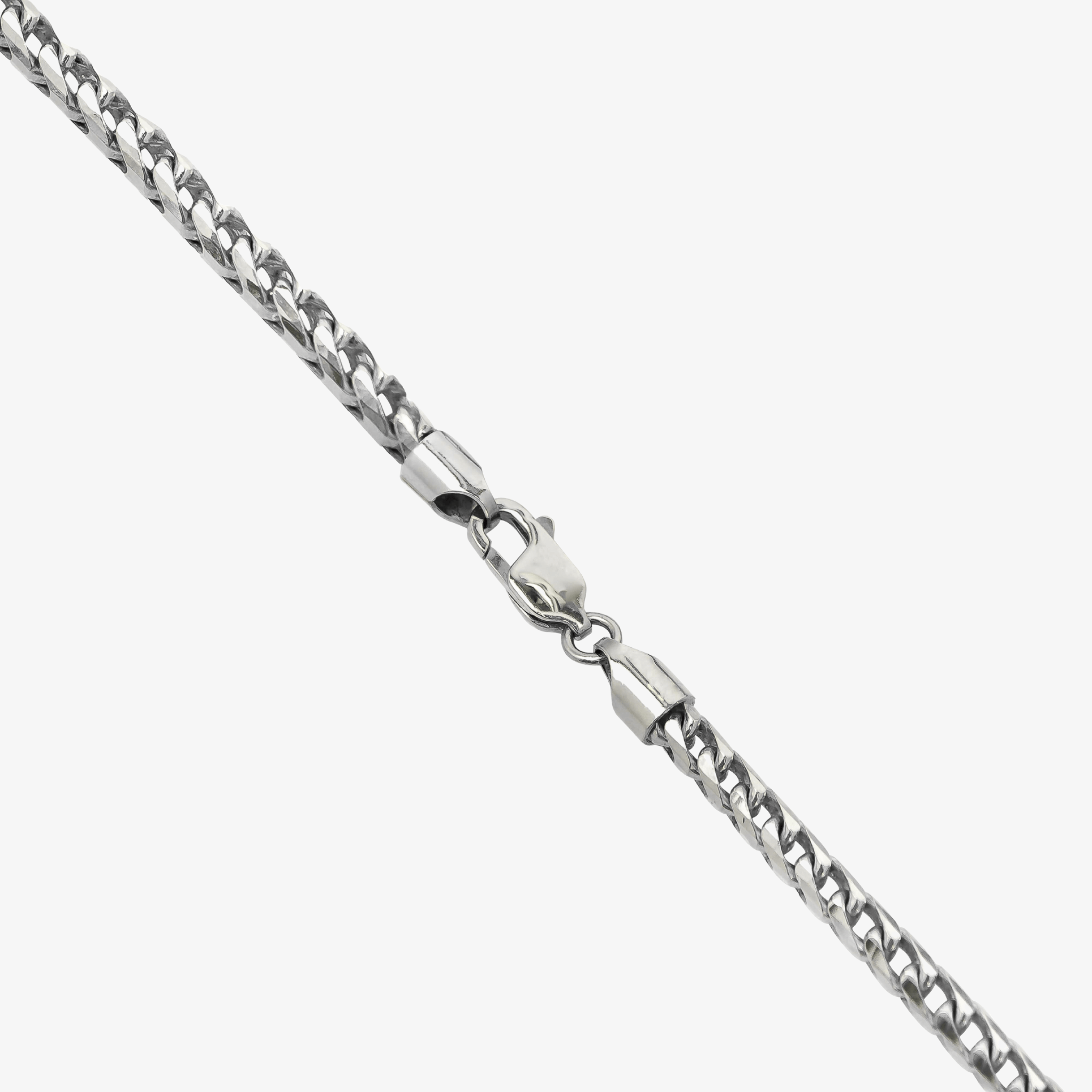 Franco Chain White Gold - 10k 3.5MM Ready to Ship