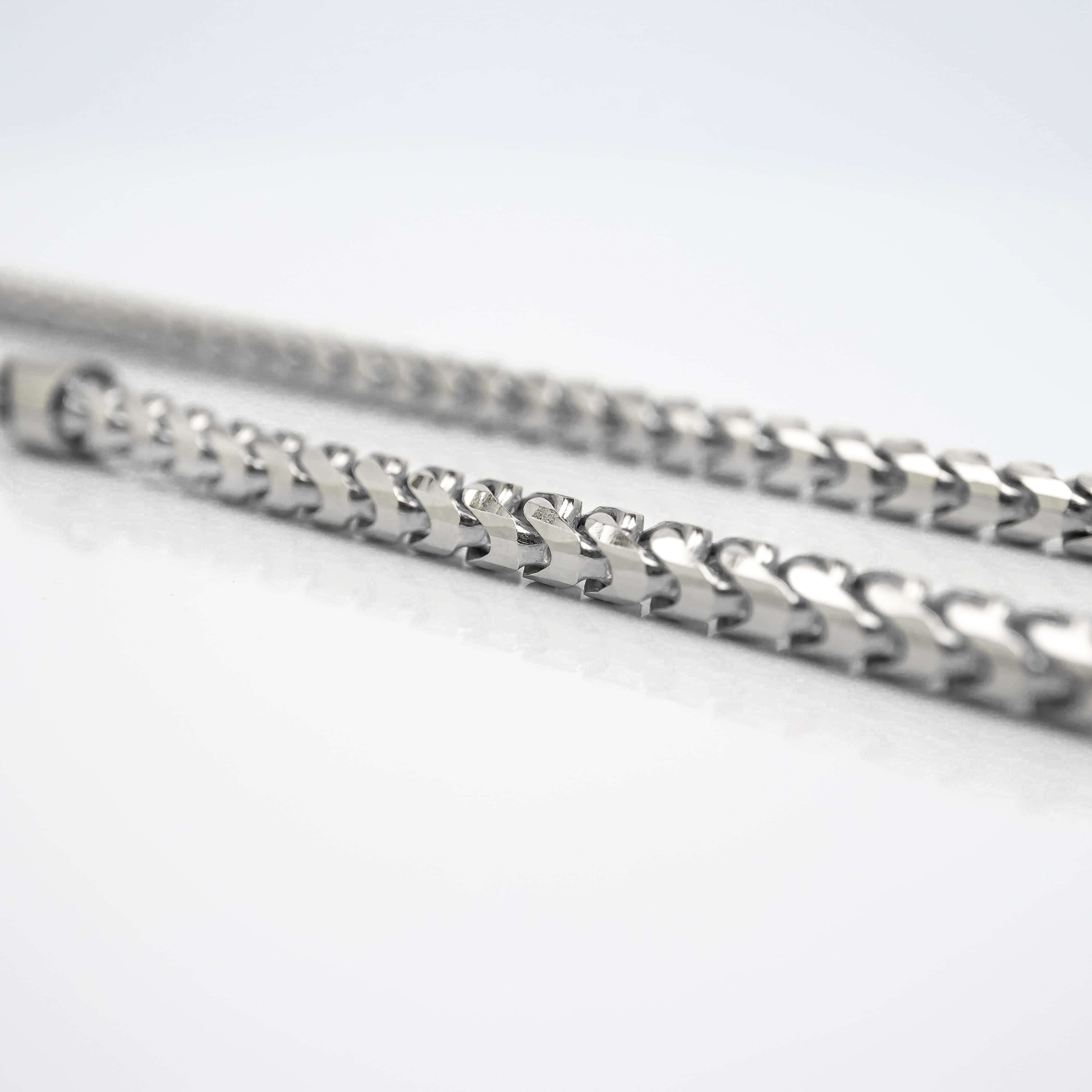Franco Chain White Gold - 10k 3.5MM Ready to Ship