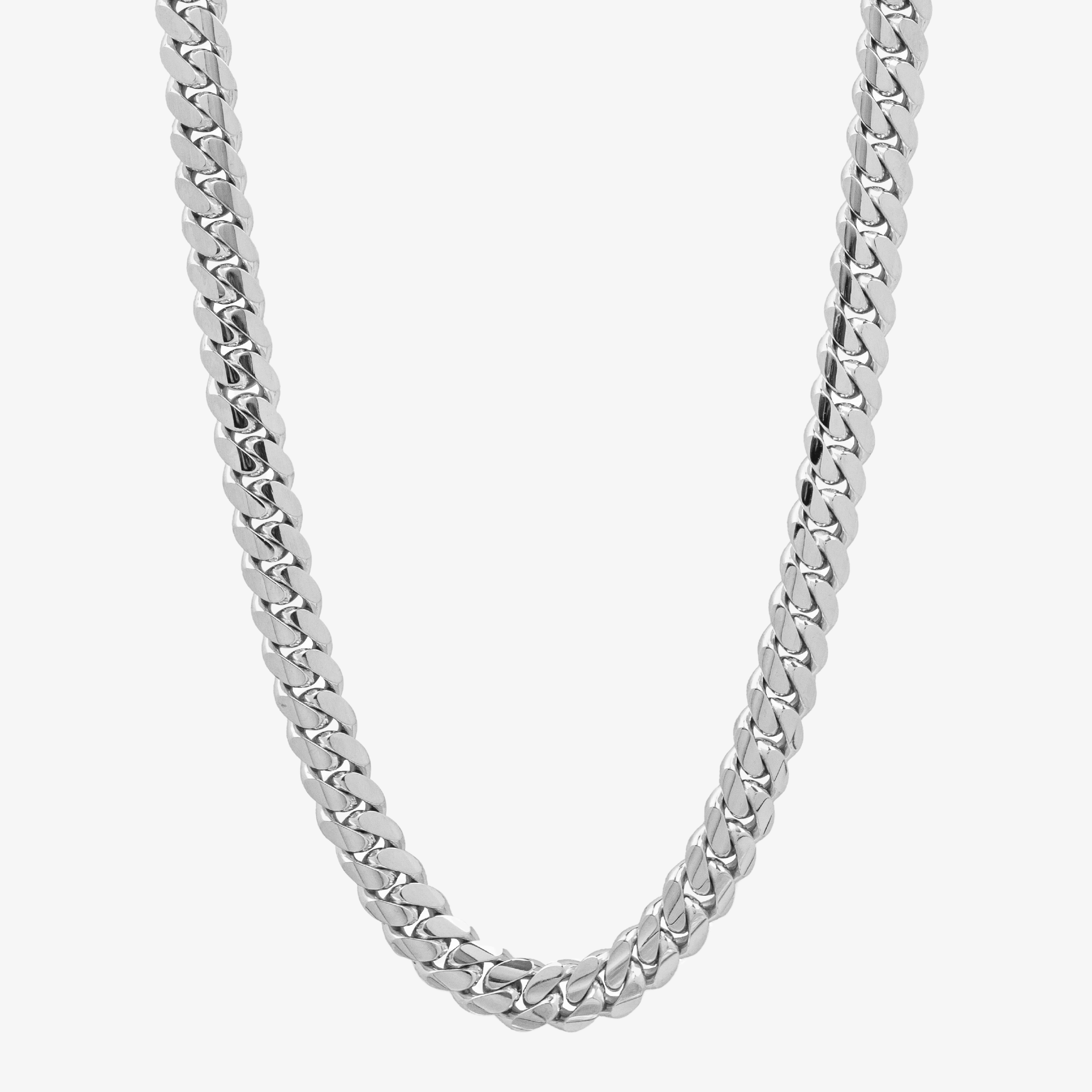 Silver Cuban Link Chain - 10mm