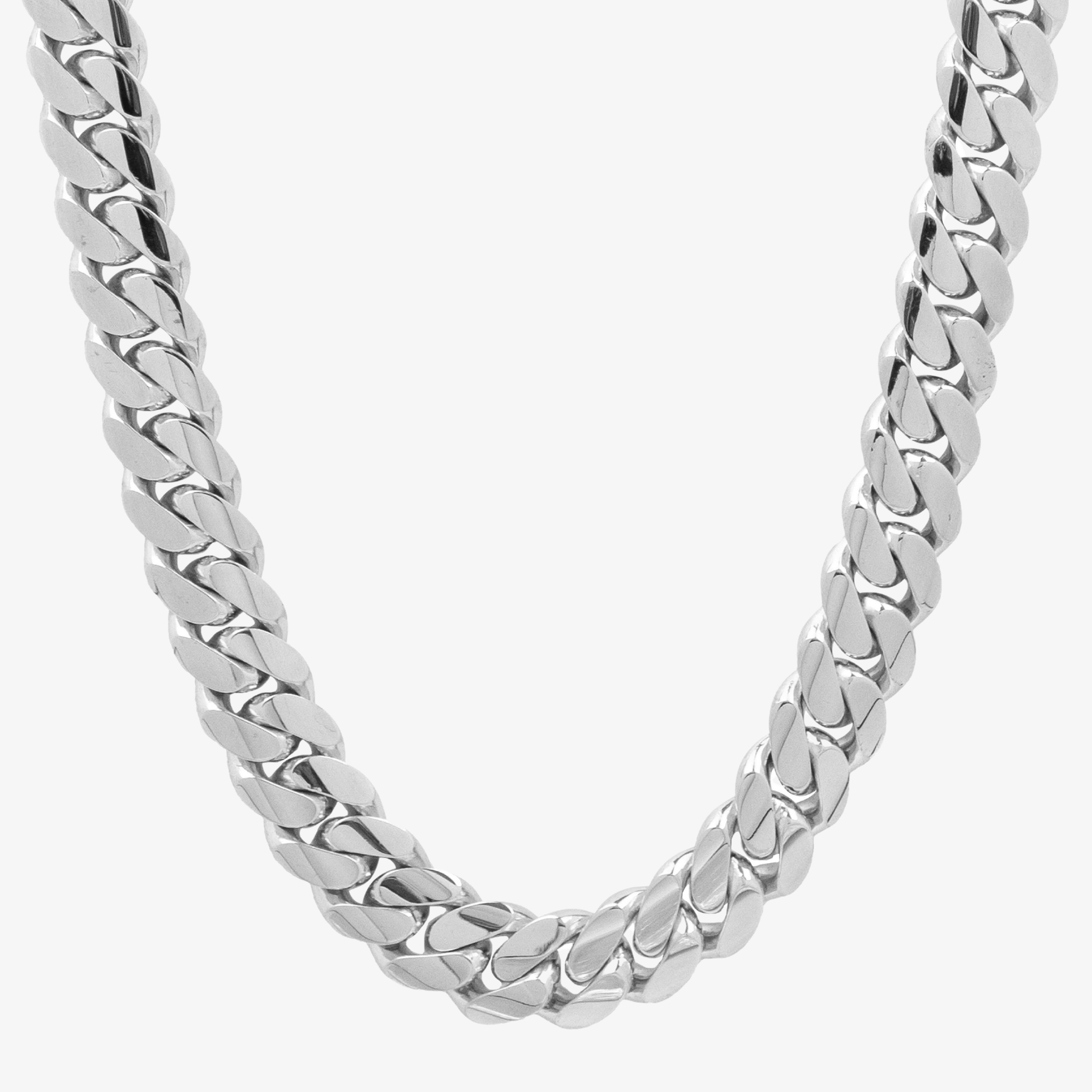 Silver Cuban Link Chain - 16mm