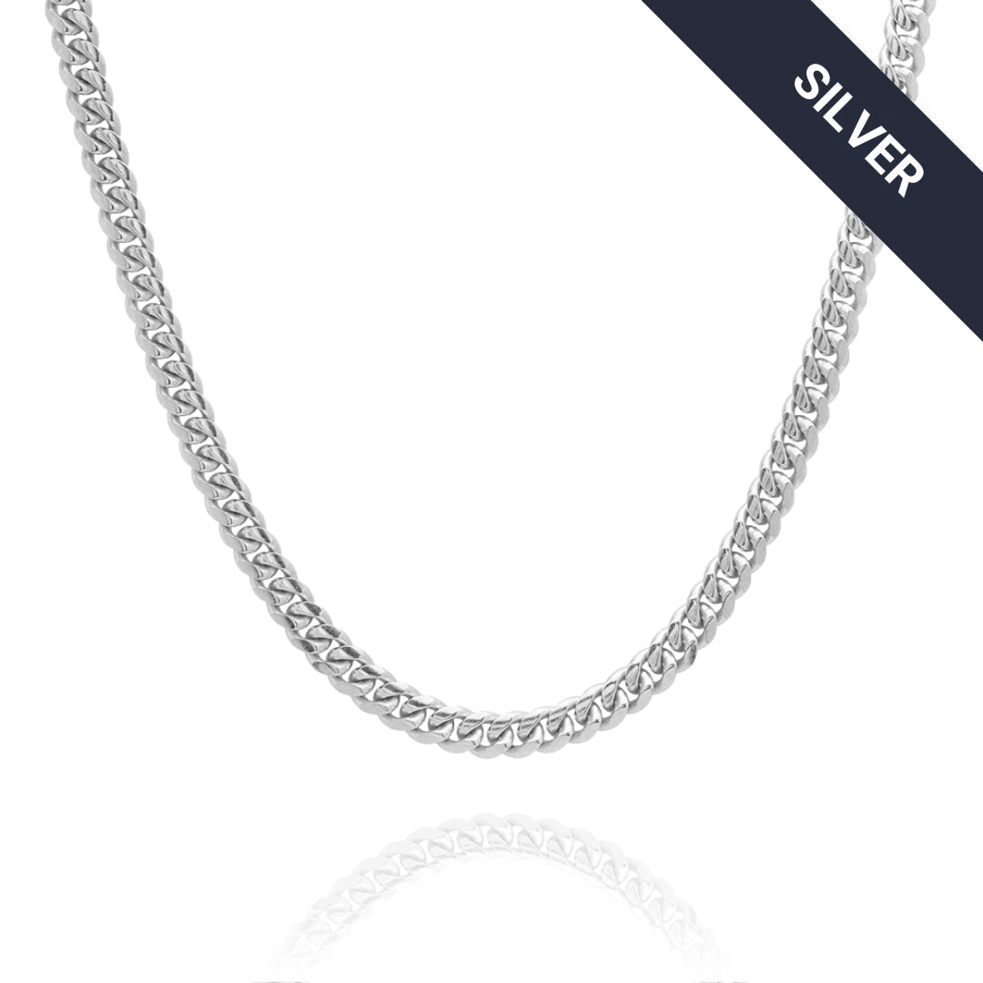 Silver Cuban Link Chain - 5mm