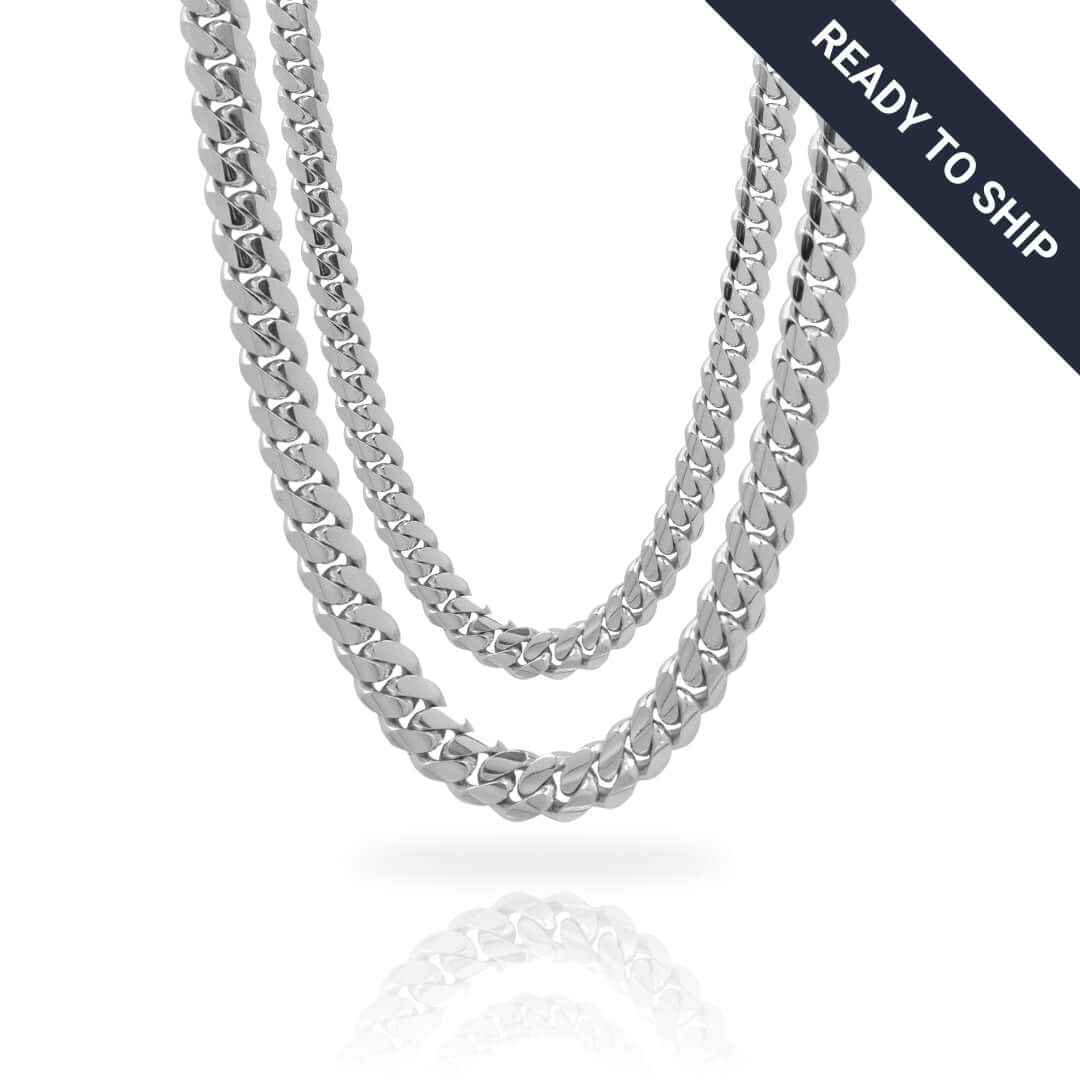 Silver Cuban Link Chain - Ready to Ship