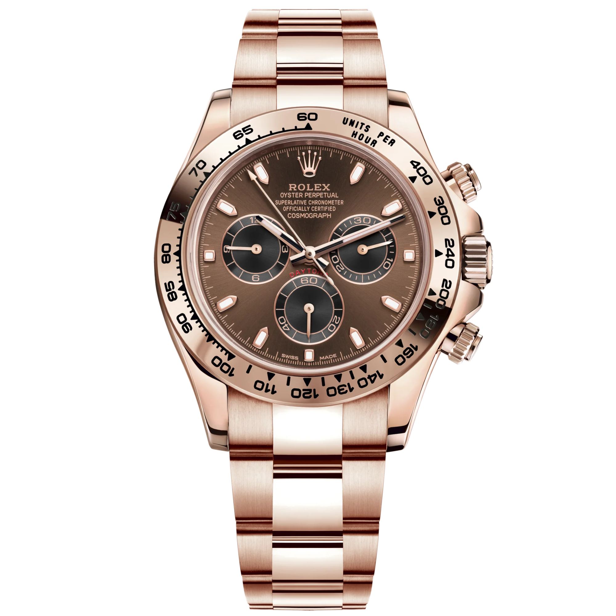Rolex Daytona Ref. 116505 Rose Gold Chocolate Dial Black Subdials