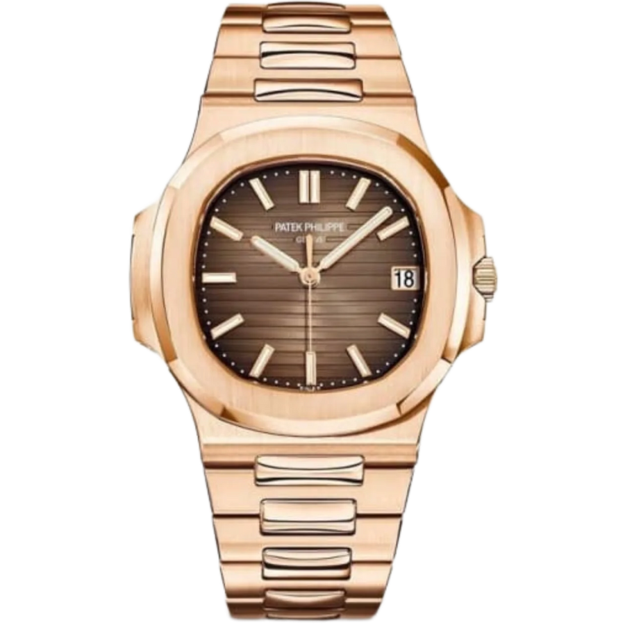 Patek Philippe Nautilus ref. 5711/1R rose gold case and integrated bracelet
