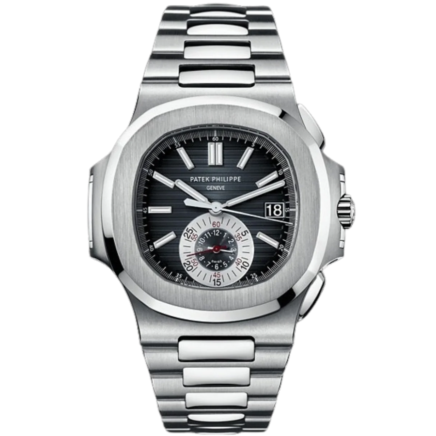 Patek Philippe Nautilus ref. 5980/1A stainless steel black dial chronograph