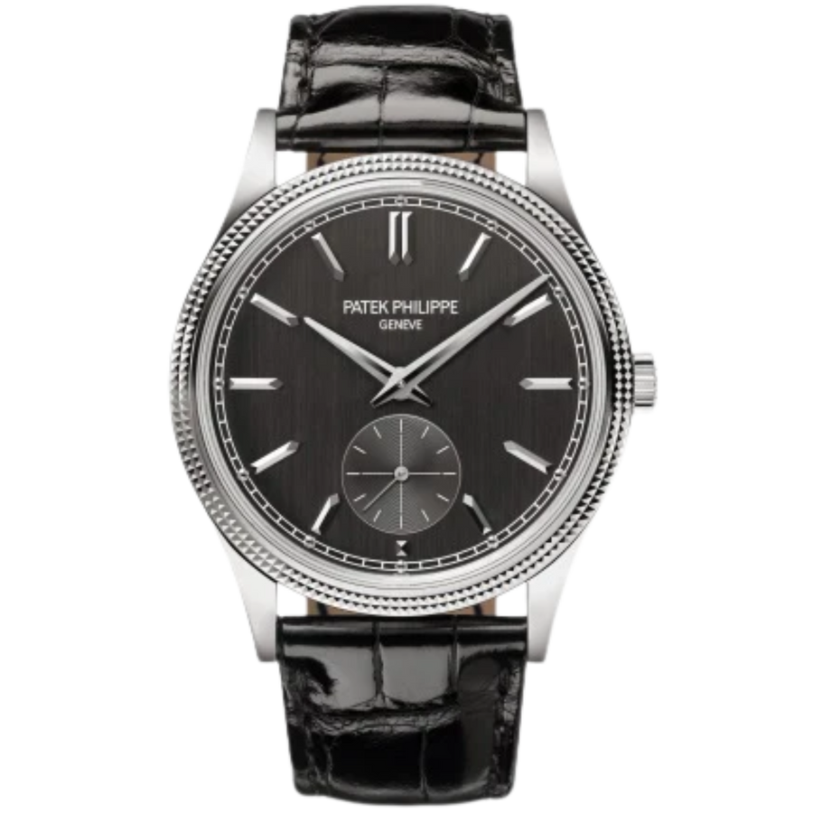 Patek Philippe Calatrava ref. 6119G white gold charcoal-gray dial black alligator strap
