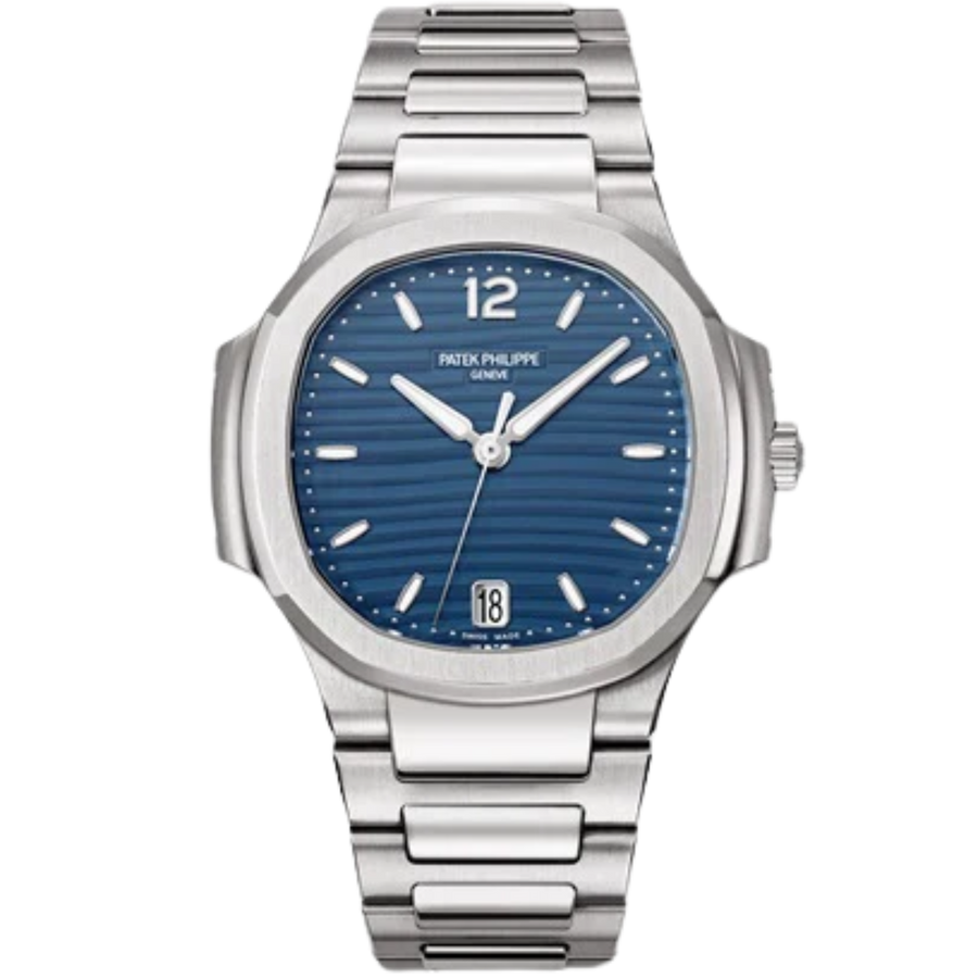 Patek Philippe Nautilus ref. 7118/1A steel bracelet blue opaline dial