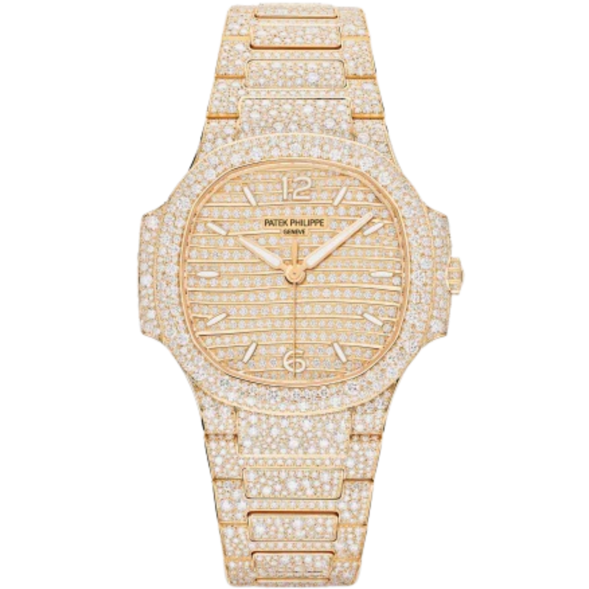 7118/1450R-001 Ladies Nautilus Haute Joaillerie Rose Gold Dial 12.69-carat Top Wesselton Diamond-paved Watch