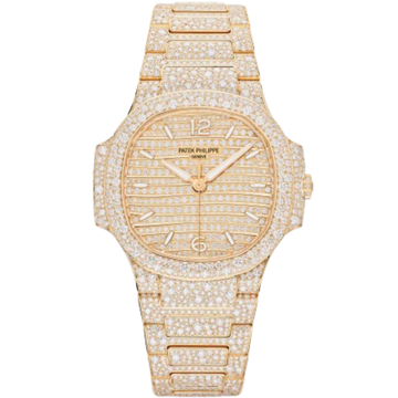 7118/1450R-001 Ladies Nautilus Haute Joaillerie Rose Gold Dial 12.69-carat Top Wesselton Diamond-paved Watch