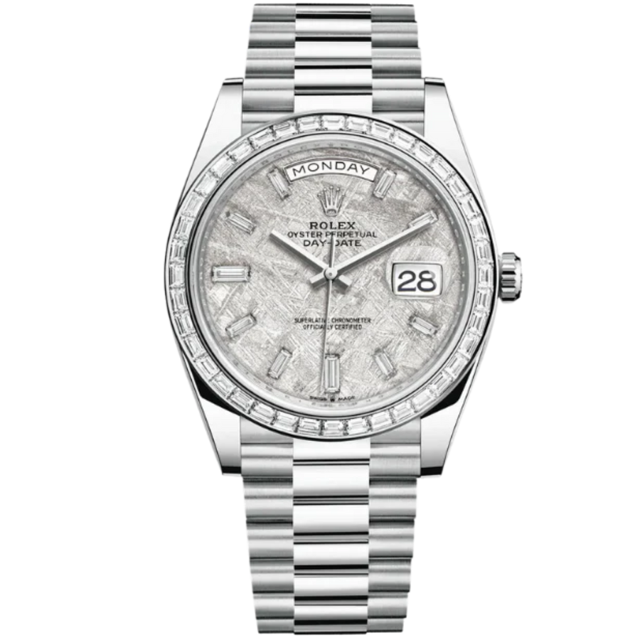 Rolex 228396TBR Platinum Baguette-Set luxury watch at 1Luxury Miami