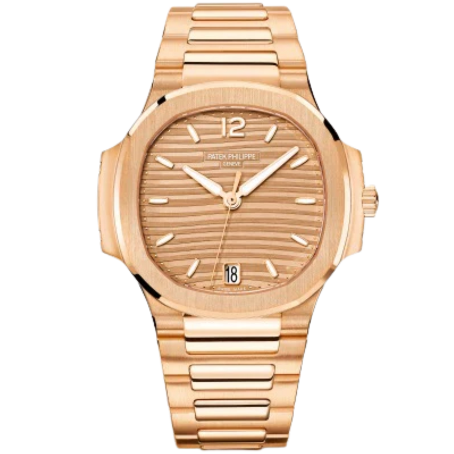 Patek Philippe Nautilus ref. 7118/1R-010 rose gold bracelet golden-brown dial