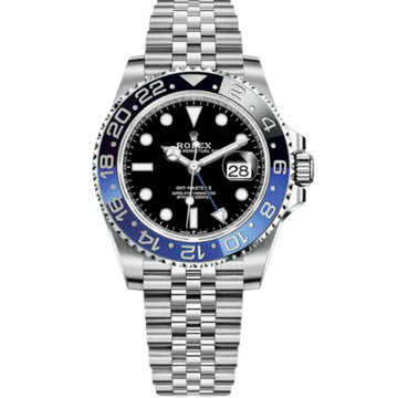 Rolex GMT Batgirl Ref. 126710BLNR Black Dial in Jubilee Bracelet