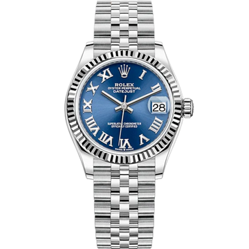 Rolex Datejust Ref. 278274 31MM Stainless Steel Blue Dial with Roman Numerals on Jubilee