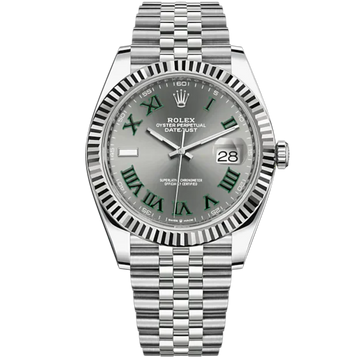 Rolex Datejust Ref. 126334 Stainless Steel Wimbledon Dial on Jubilee