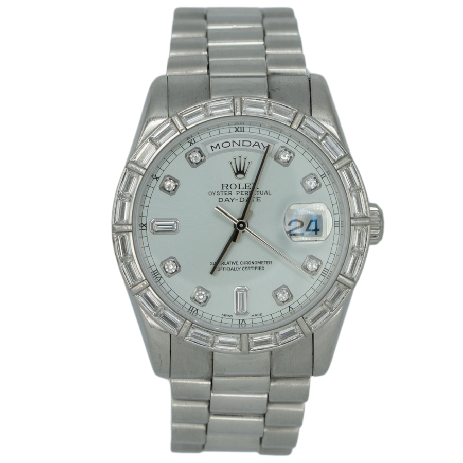 Rolex 118366 Platinum Baguette-Set luxury watch at 1Luxury Miami