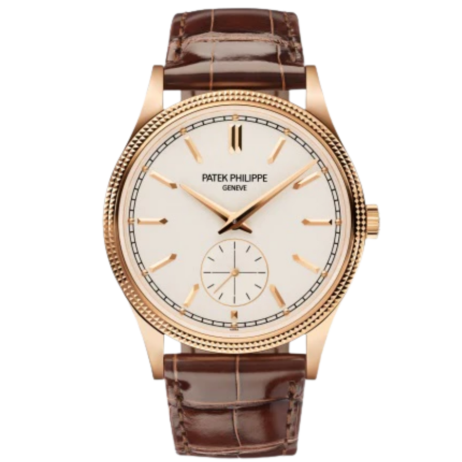 Patek Philippe Calatrava ref. 6119R rose gold silver-toned dial