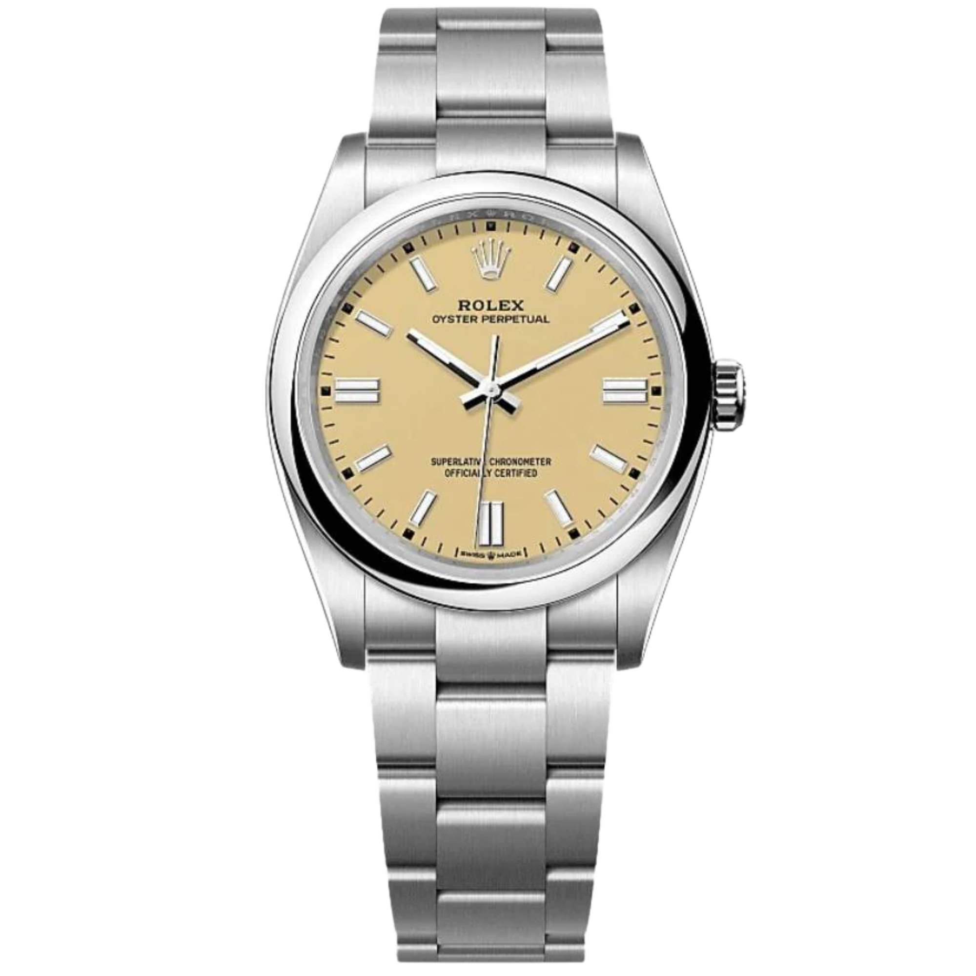 Rolex Oyster Perpetual Ref. 126000 36MM Stainless Steel Beige Dial