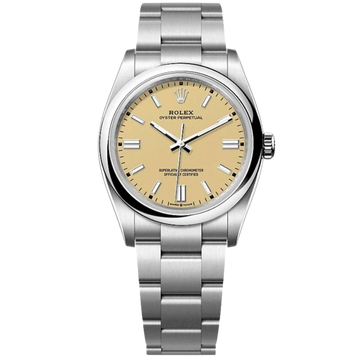 Rolex Oyster Perpetual Ref. 126000 36MM Stainless Steel Beige Dial