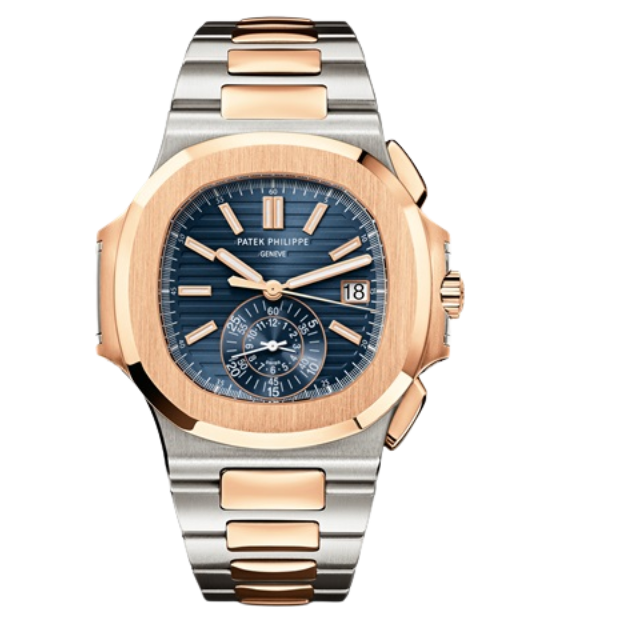 Patek Philippe Nautilus Ref. 5980/1AR Two Tone Blue Dial