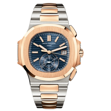 Patek Philippe Nautilus Ref. 5980/1AR Two Tone Blue Dial