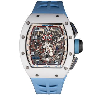 Richard Mille RM011 "Asia Edition" White Ceramic x Black Sides