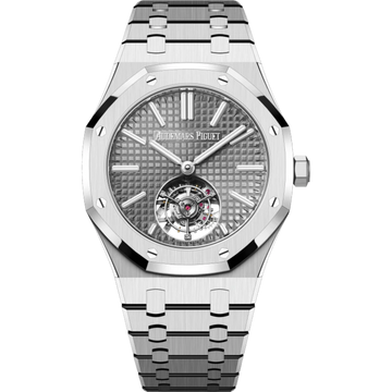 Audemars Piguet Royal Oak. Ref. 26730ST.OO.1320ST.06 41MM Stainless Steel Grey Dial Tourbillon