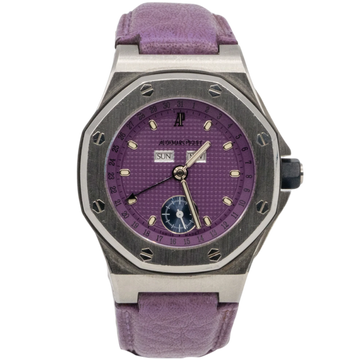 Audemars Piguet Ref. 25808ST.0.0009/04 38MM Stainless Steel Triple Calendar Purple Dial