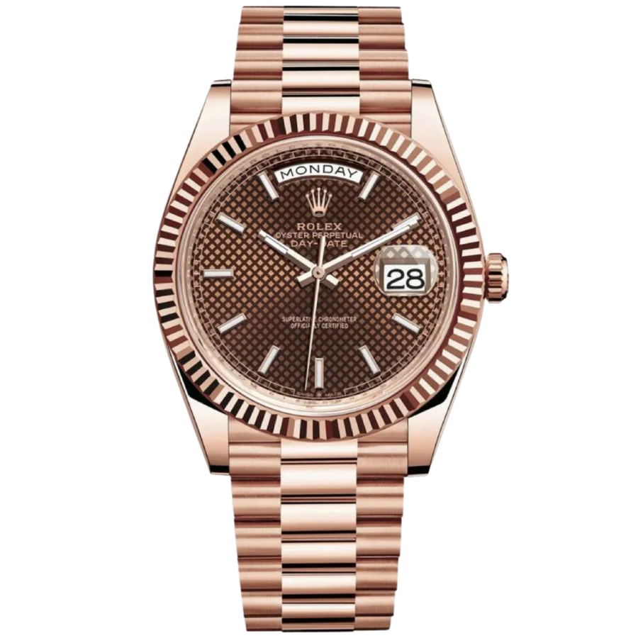 Rolex 228235 Rose Gold luxury watch at 1Luxury Miami